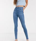 New Look Tall Lift & Shape Skinny Jean In Mid Blue