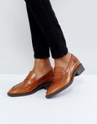 Asos Milan Premium Leather Loafers - Tan
