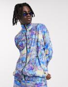 Asos Design Two-piece Festival Oversized Track Jacket In Polytricot With All Over Print-multi
