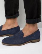 Selected Homme Bolton Perforated Loafers - Navy