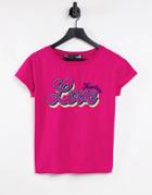 Love Moschino Love Logo T-shirt In Pink