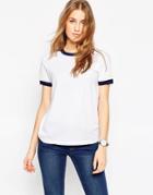 Asos Tipped T-shirt - White