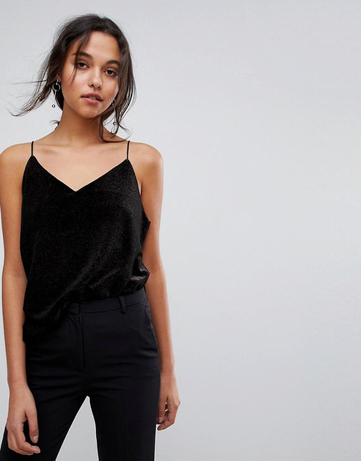 Y.a.s V-neck Cami Top - Black