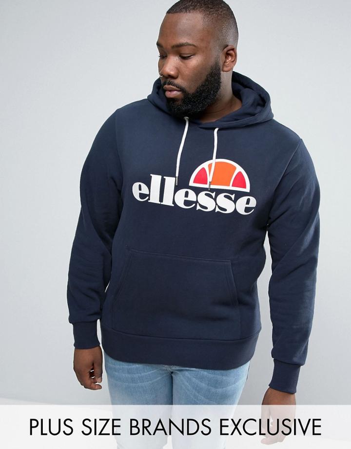Ellesse Plus Hoodie With Classic Logo - Navy