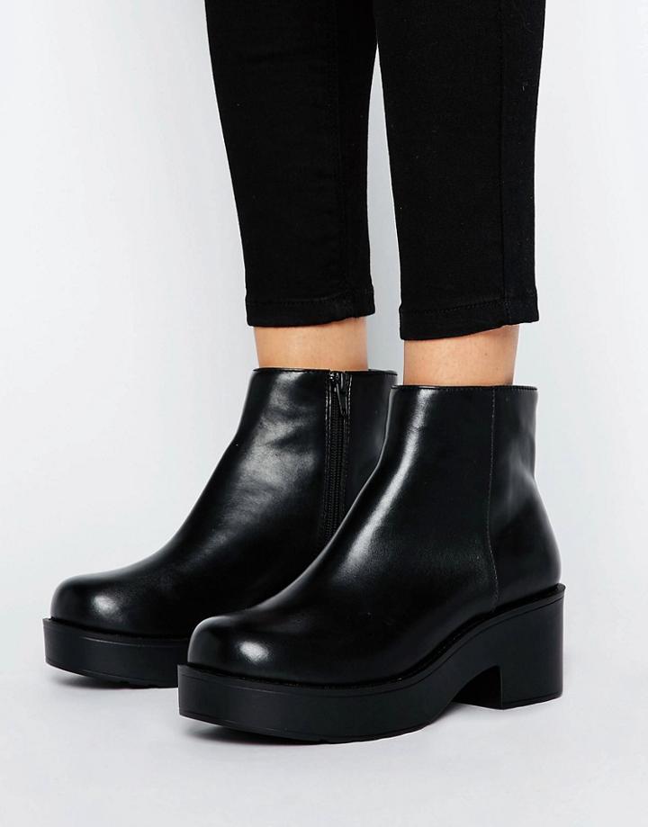 London Rebel Chunky Low Boot - Black