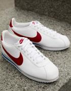 Nike Cortez Leather Sneakers In White 749571-154