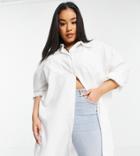 In The Style Plus X Naomi Genes Oversized Shirt In White