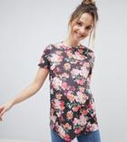 Asos Maternity T-shirt In Floral Print - Multi