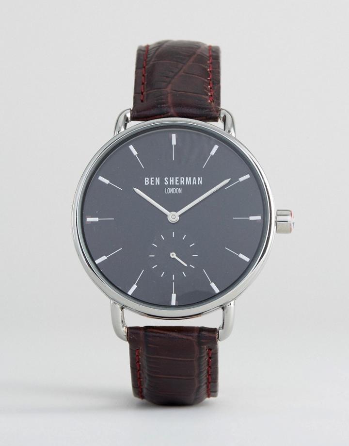 Ben Sherman Brown Leather Strap Watch - Brown