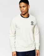 Franklin And Marshall Crew Neck Tracksuit Top - Original Gray Melang