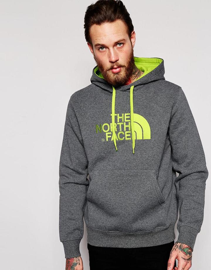 The North Face Overhead Hoodie With Logo - Gray