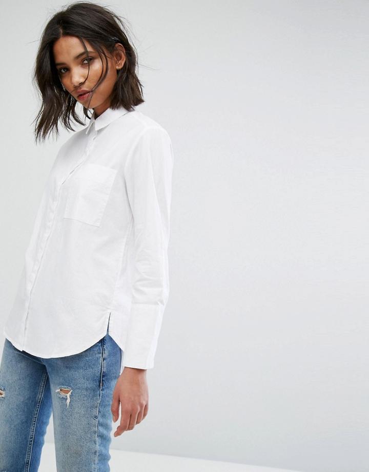 Mango Sheer Blouse - Cream