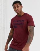 G-star Originals T-shirt In Dark Red