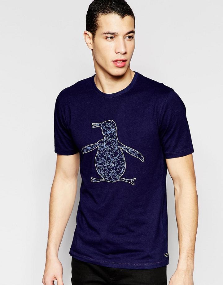 Original Penguin Entangle Penguin T-shirt - Blue