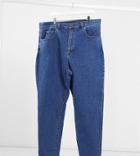 Dr Denim Plus Nora Super High Rise Mom Jeans In Midwash-blues