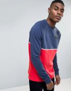 Cheats & Thieves Paneled And Piped Sweater - Navy