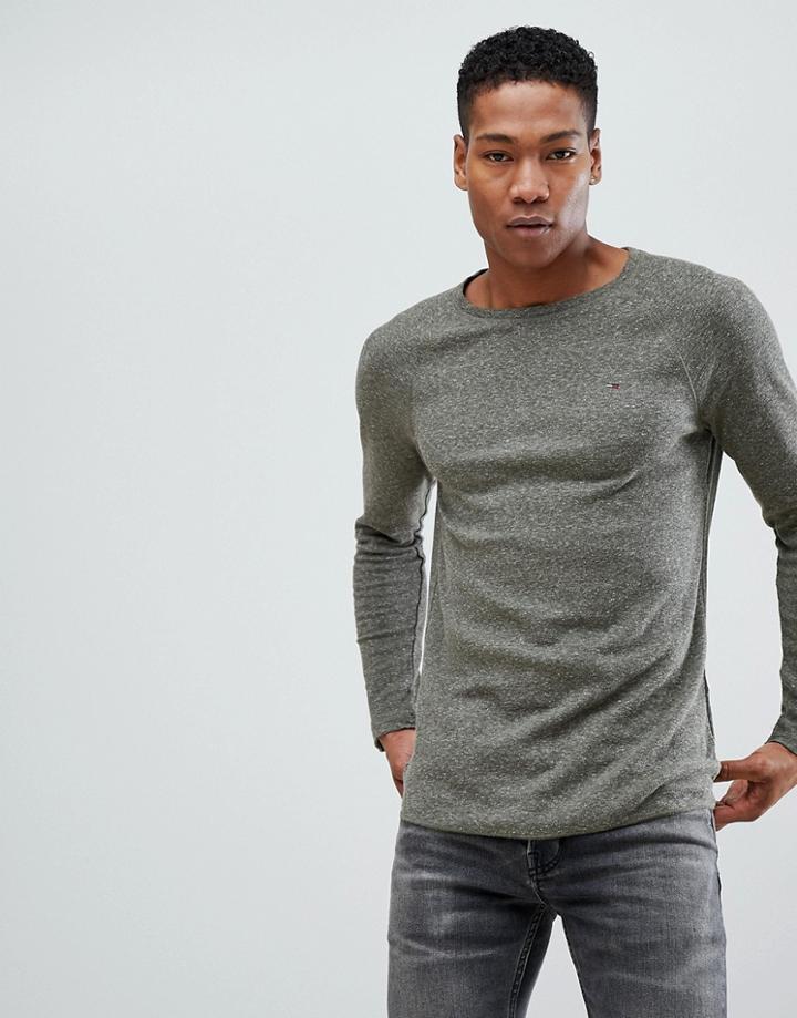 Tommy Hilfiger Crew Neck Long Sleeve Top - Green