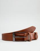 Smith And Canova Skinny Leather Belt - Tan