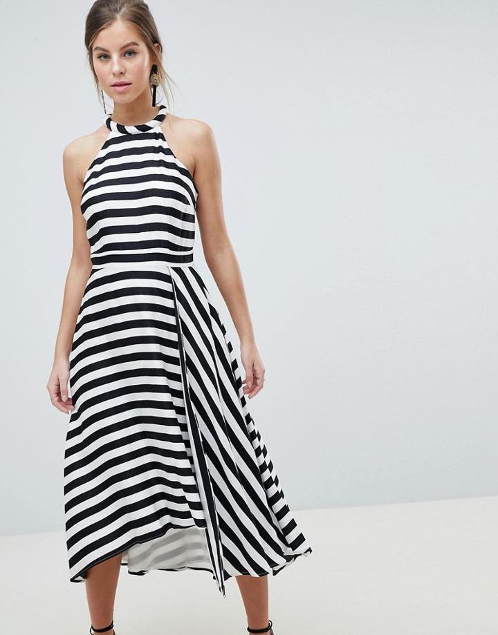 Coast Dillon Stripe Soft Cotton Dress - Multi