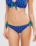 Pour Moi Spot On Tie Side Bikini Bottoms - Multi