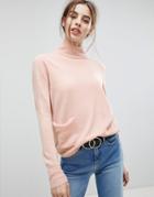 Vero Moda Front Pocket Sweater - Pink