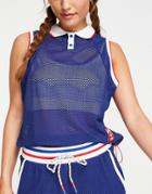 Tommy Hilfiger Sport Preppy Mesh Tank Top In Navy - Part Of A Set