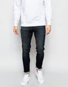Asos Skinny Jeans With Dirty Blue Wash - Dirty Blue