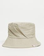 French Connection Bucket Hat In Stone-neutral