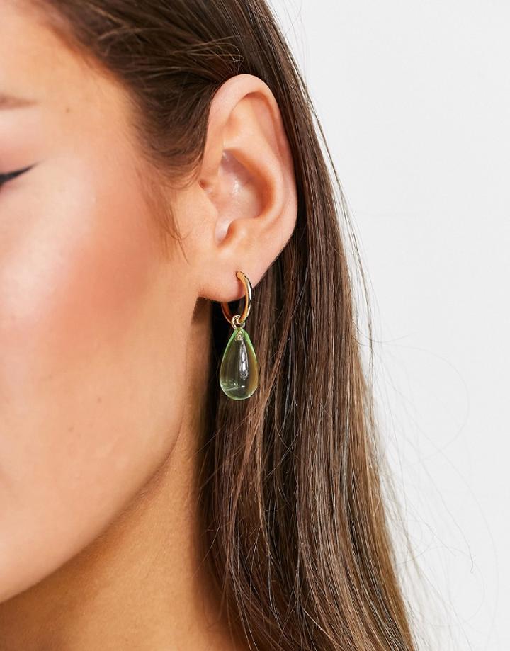 & Other Stories Pendant Hoop Earrings In Gold