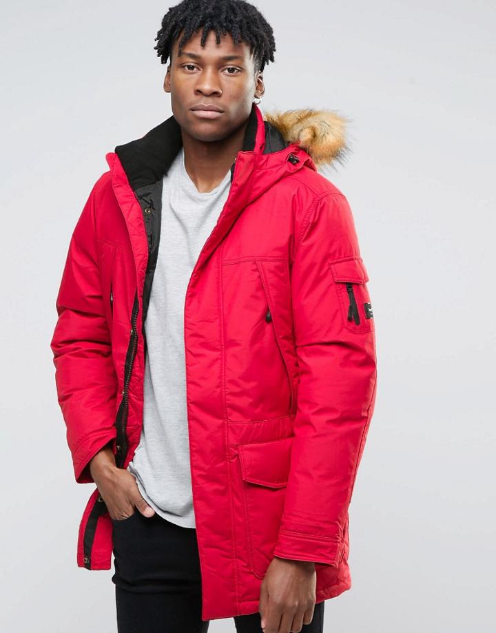 Wrangler Parka Jacket - Red