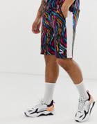 Puma Wild Pack Shorts In Animal Print-multi