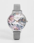 Olivia Burton Ob16vm23 Eco Friendly Leather Watch-gray