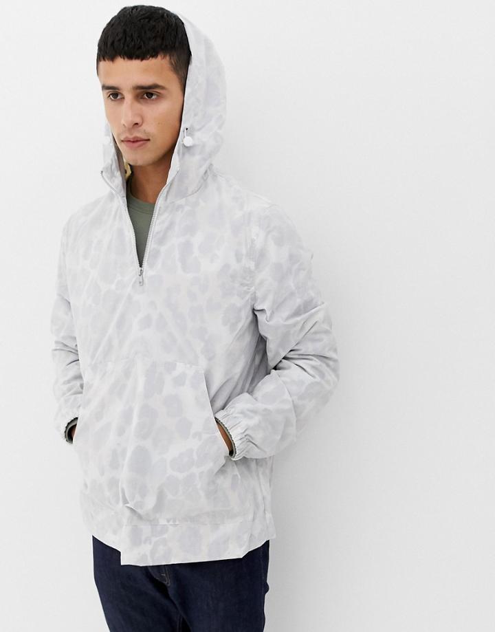Asos Design Windbreaker In Leopard Print-multi