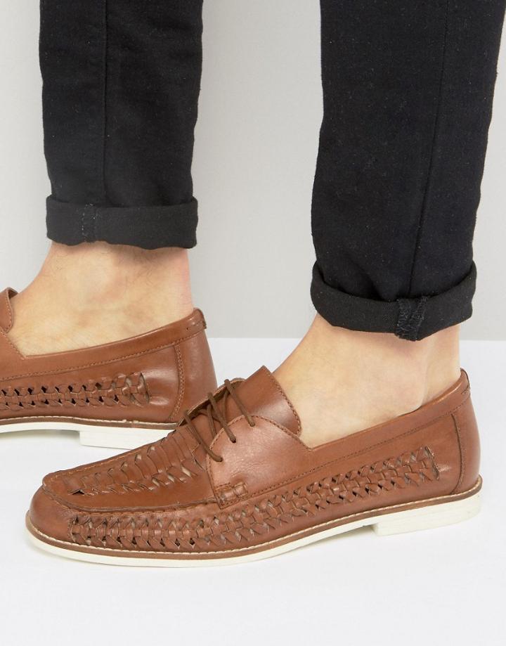 Kg By Kurt Geiger Woven Shoes In Tan Leather - Tan