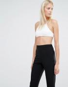 Vero Moda High Neck Crop Top - White