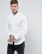 Replay Slim Stretch Poplin Shirt - White