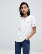 Champion Relaxed T-shirt With Small Script Logo - White