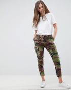 Replay Camo Cargo Pant - Green