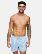 Topman Recycled Polyester Swim Shorts In Blue-blues