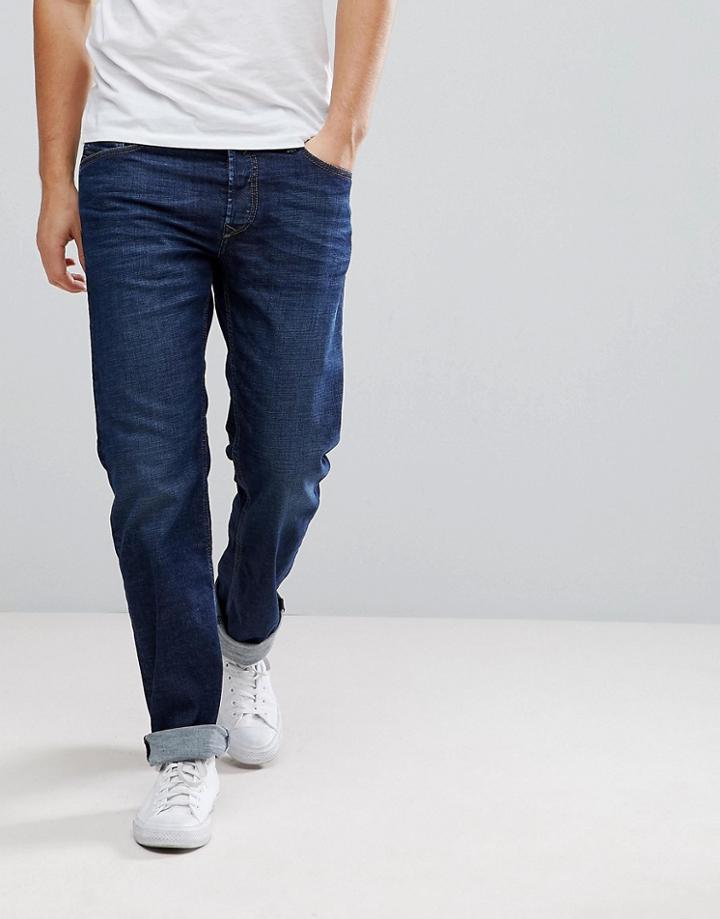 Diesel Waykee Jeans In Mid Wash Blue - Blue
