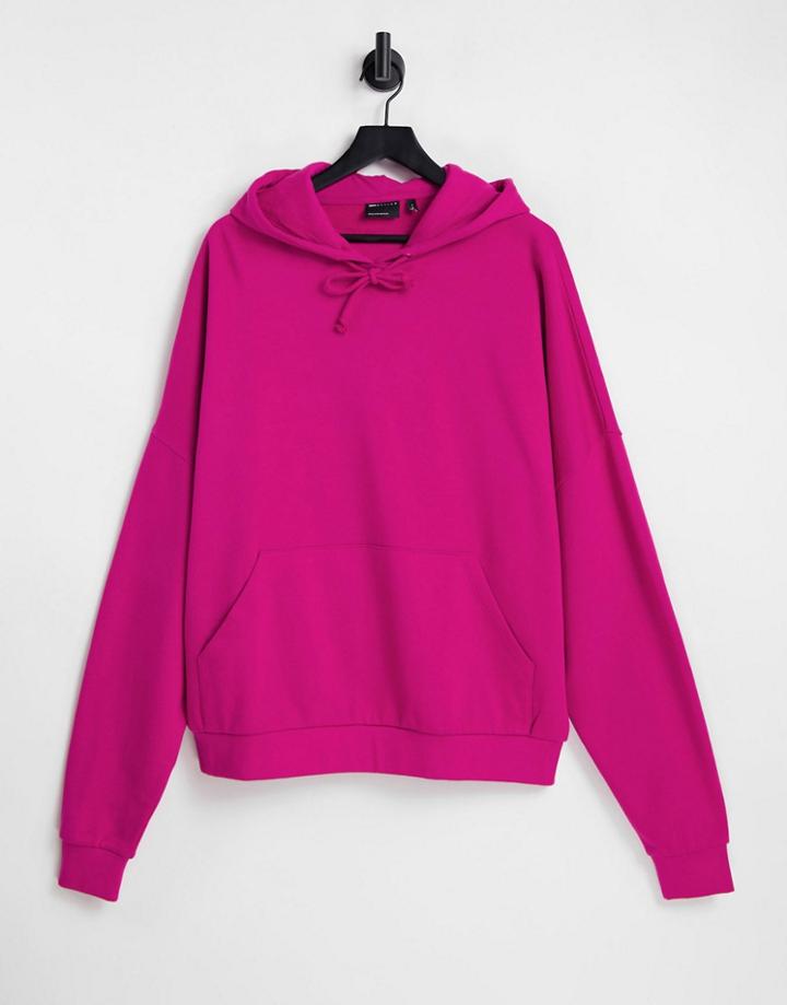 Asos Design Oversized Hoodie In Bright Pink - Part Of A Set