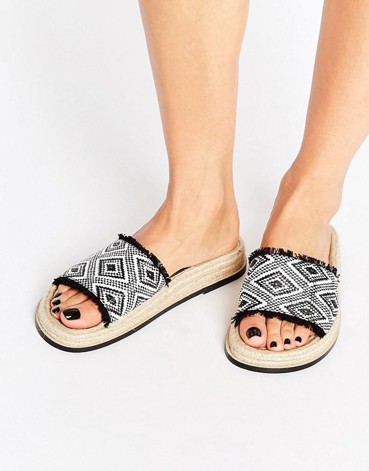 Asos Janis Espadrille Sliders - Multi