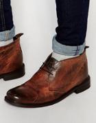 Base London Roop Leather Chukka Boots - Brown