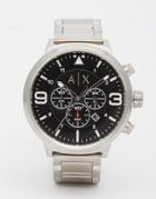 Armani Exchange Atlc Watch In Stainless Steel Ax1369 - Silver