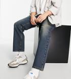 Collusion X005 90s Straight Leg Jeans In 00s Extreme Wash-brown