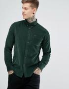 Lee Regular Fit Cord Shirt Button Down One Pocket - Green