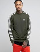 Adidas Originals Sst Crew Neck Sweatshirt In Green Bq5406 - Green