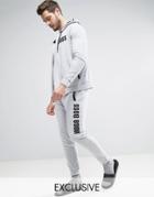 Boss Black By Hugo Boss Cuffed Logo Joggers In Regular Fit Gray - Gray