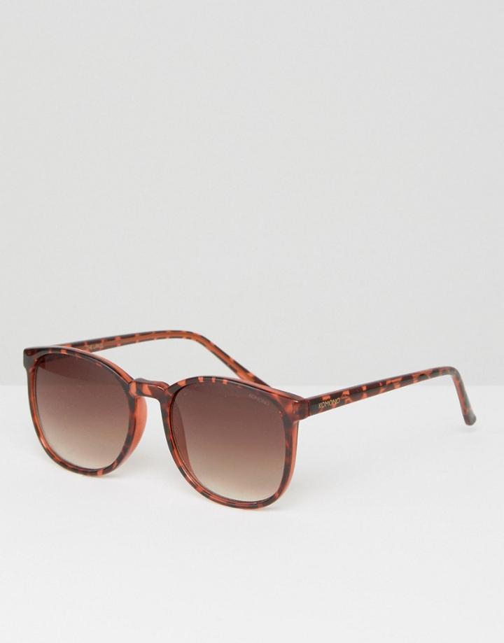 Komono Urkel Round Sunglasses In Tort - Brown