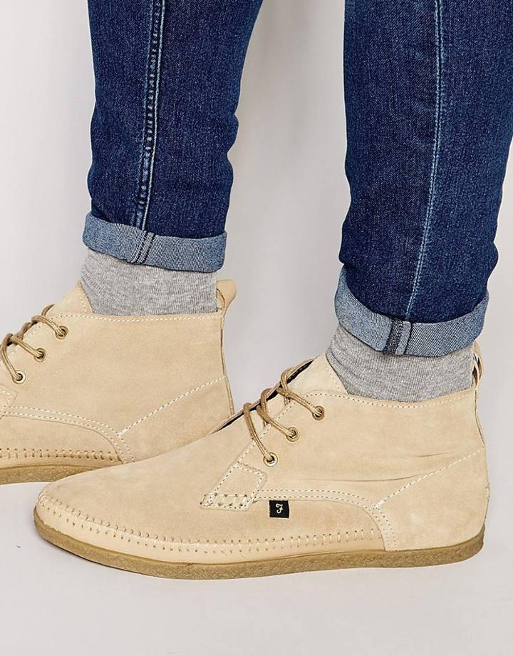Farah Drape Hi Chukka Boot - Beige